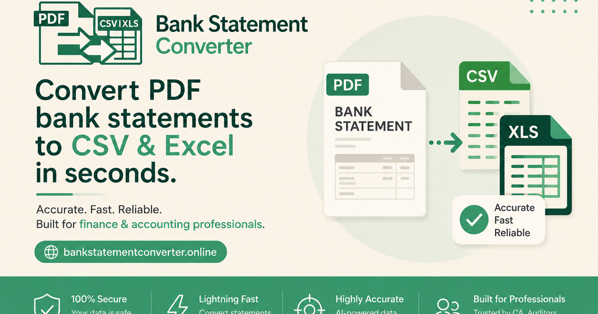Bank Statement Converter