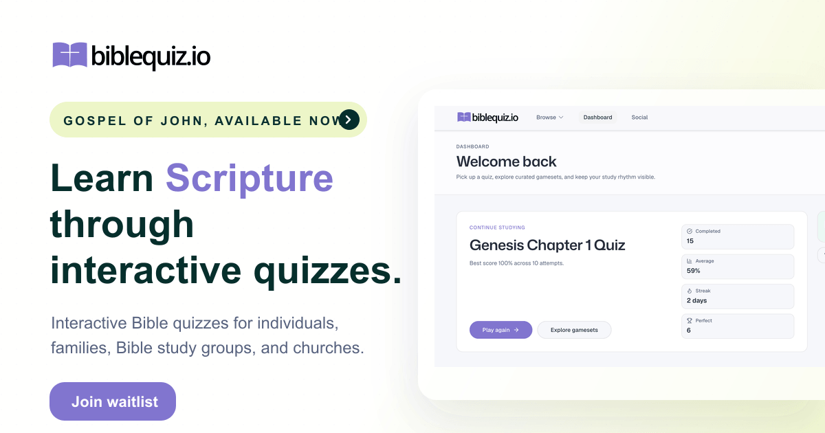 BibleQuiz.io: Learn Scripture