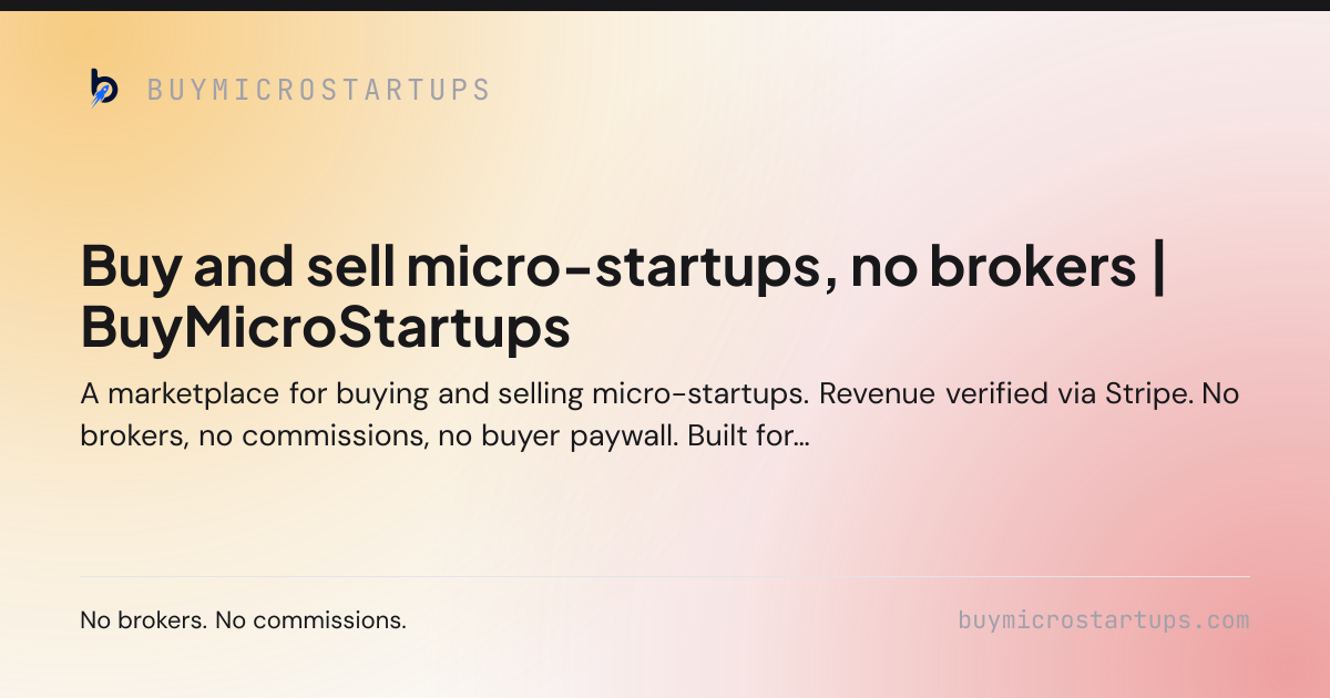BuyMicroStartups