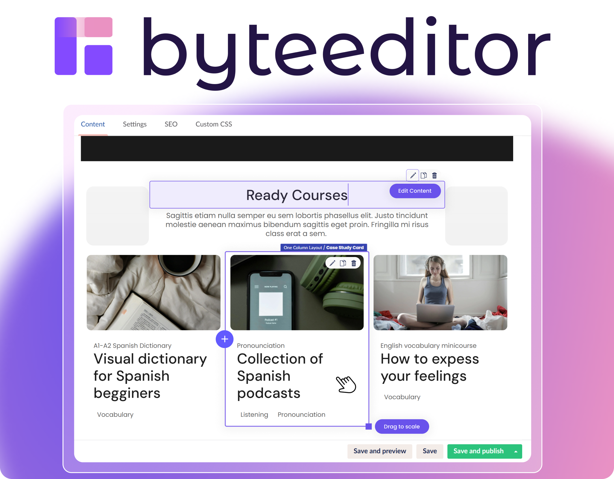 ByteEditor Website Builder