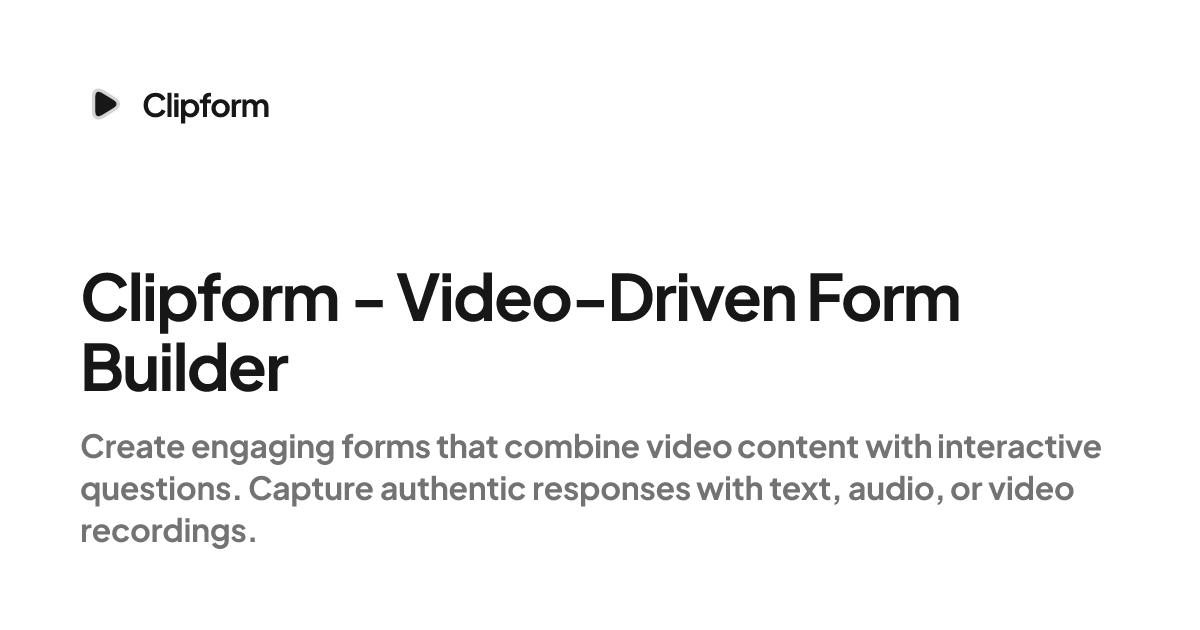 Clipform
