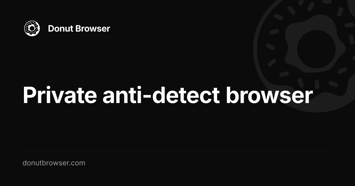 Donut Browser