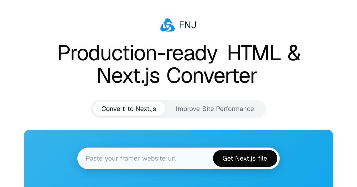 Framer to Next.js Converter