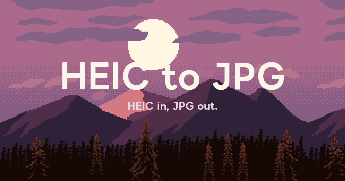 HEIC to JPG. Free, and nothing is uploaded.