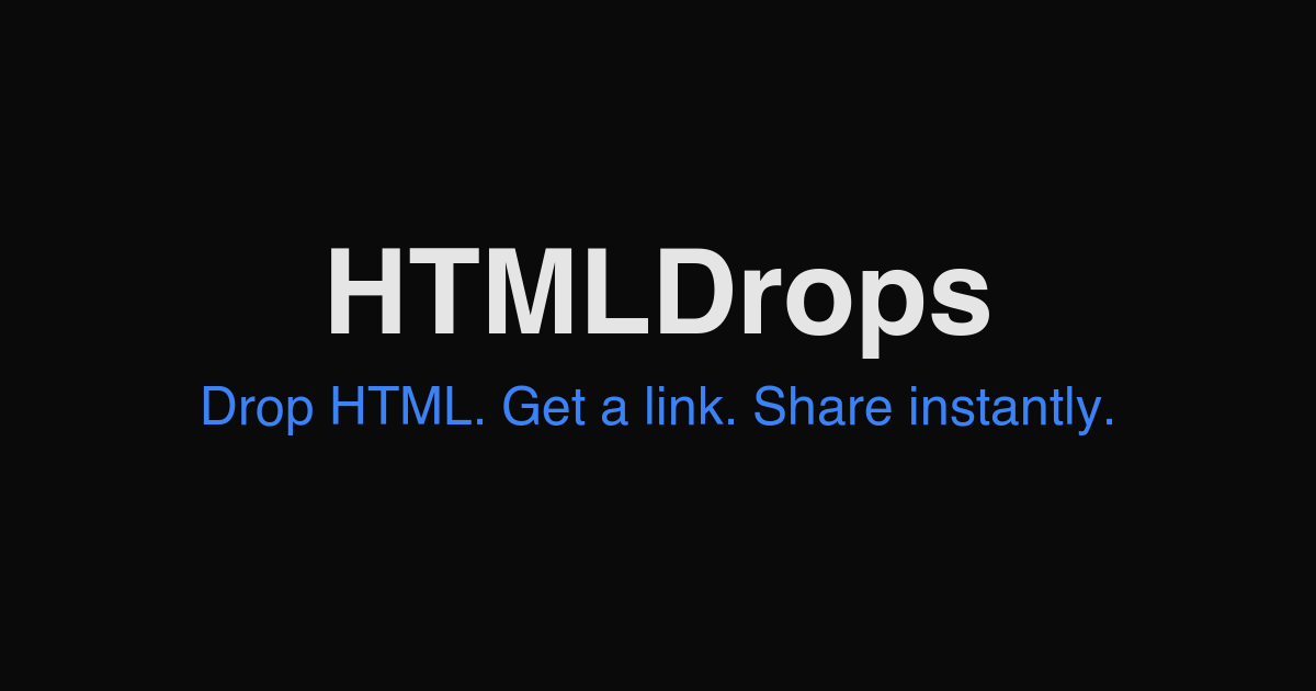 HTMLDrops