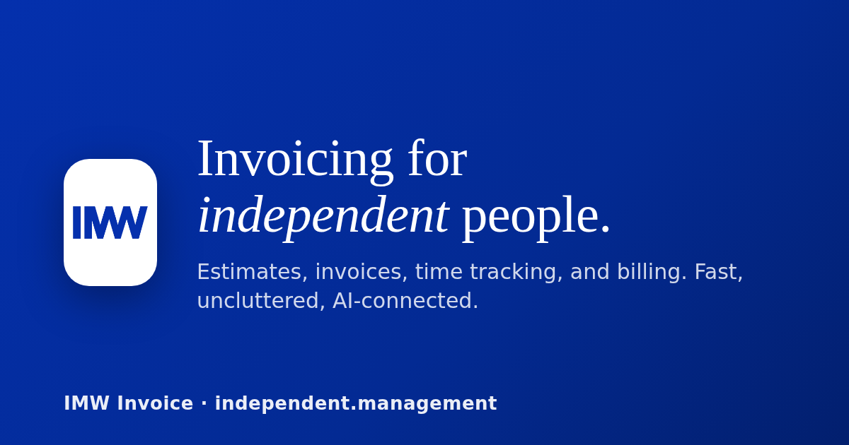 IMW Invoice