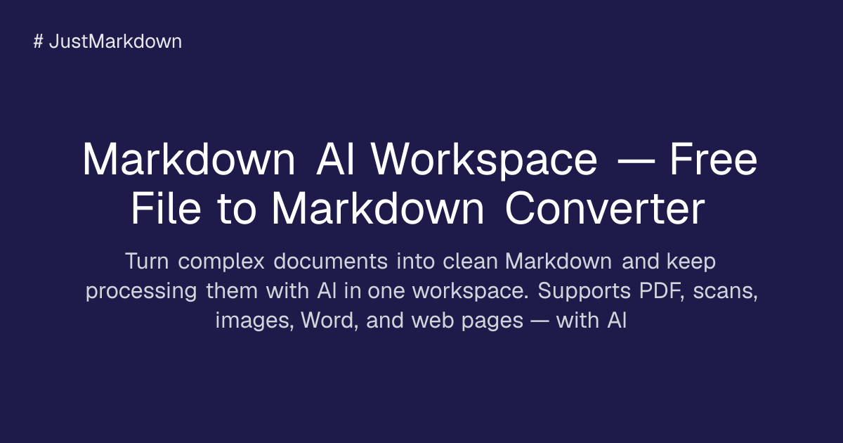 JustMarkdown