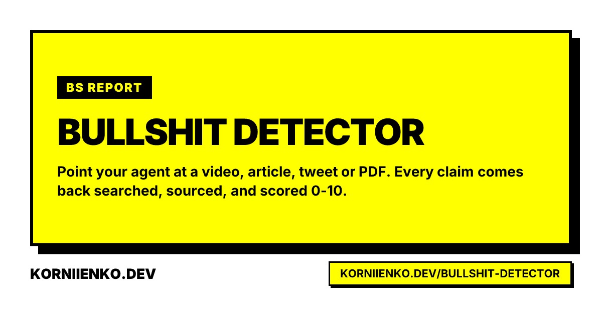 Bullshit Detector