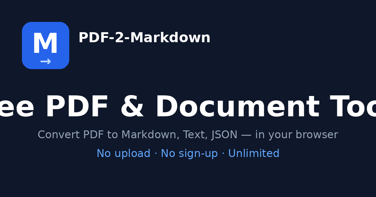 PDF to Markdown Converter