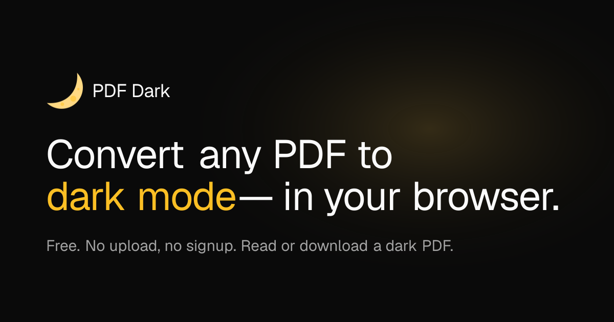 PDF Dark