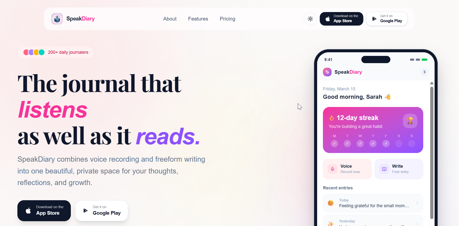 SpeakDiary