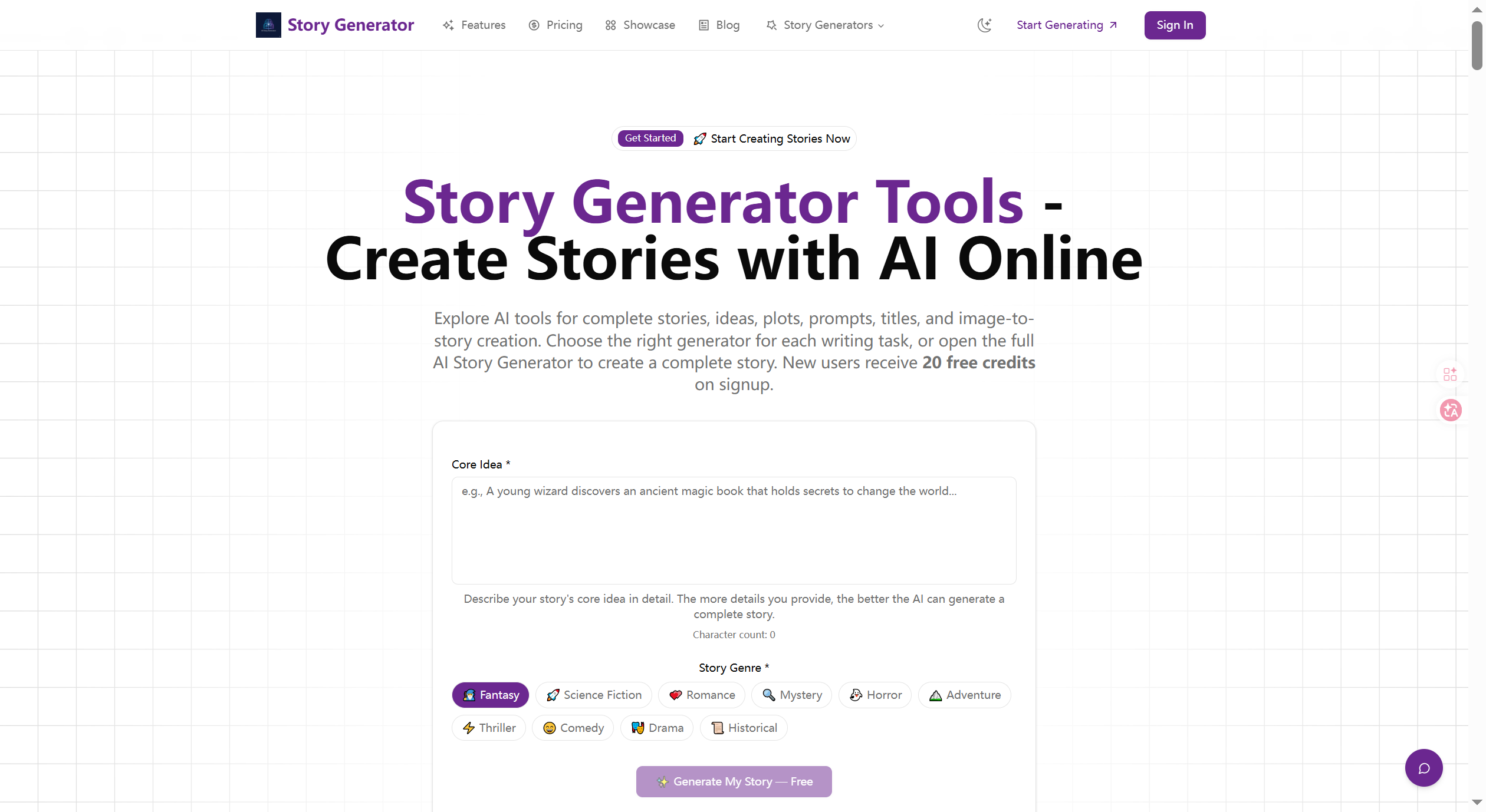 Story Generator Tools
