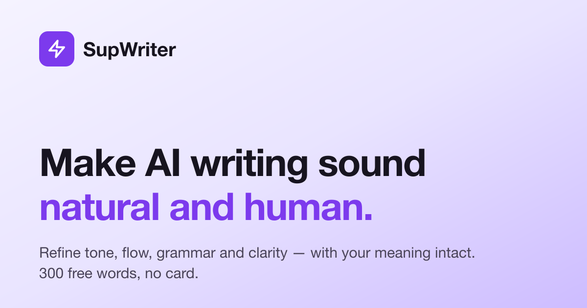 SupWriter