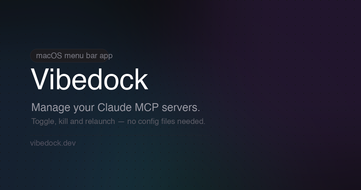 Vibedock