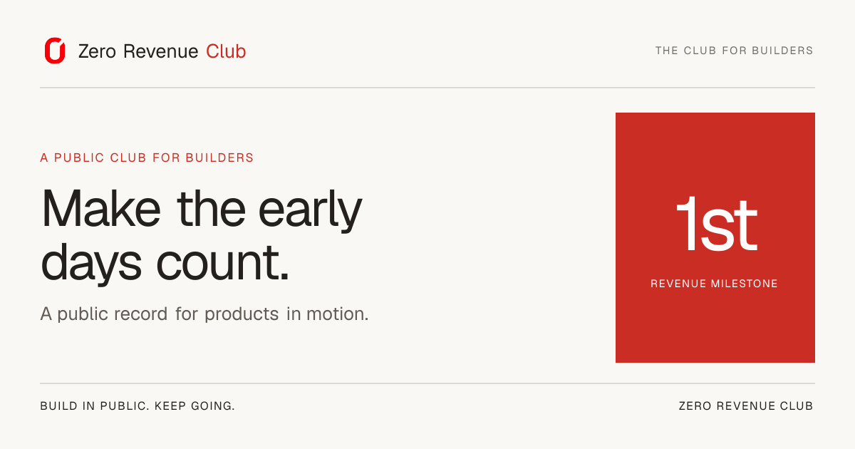 Zero Revenue Club