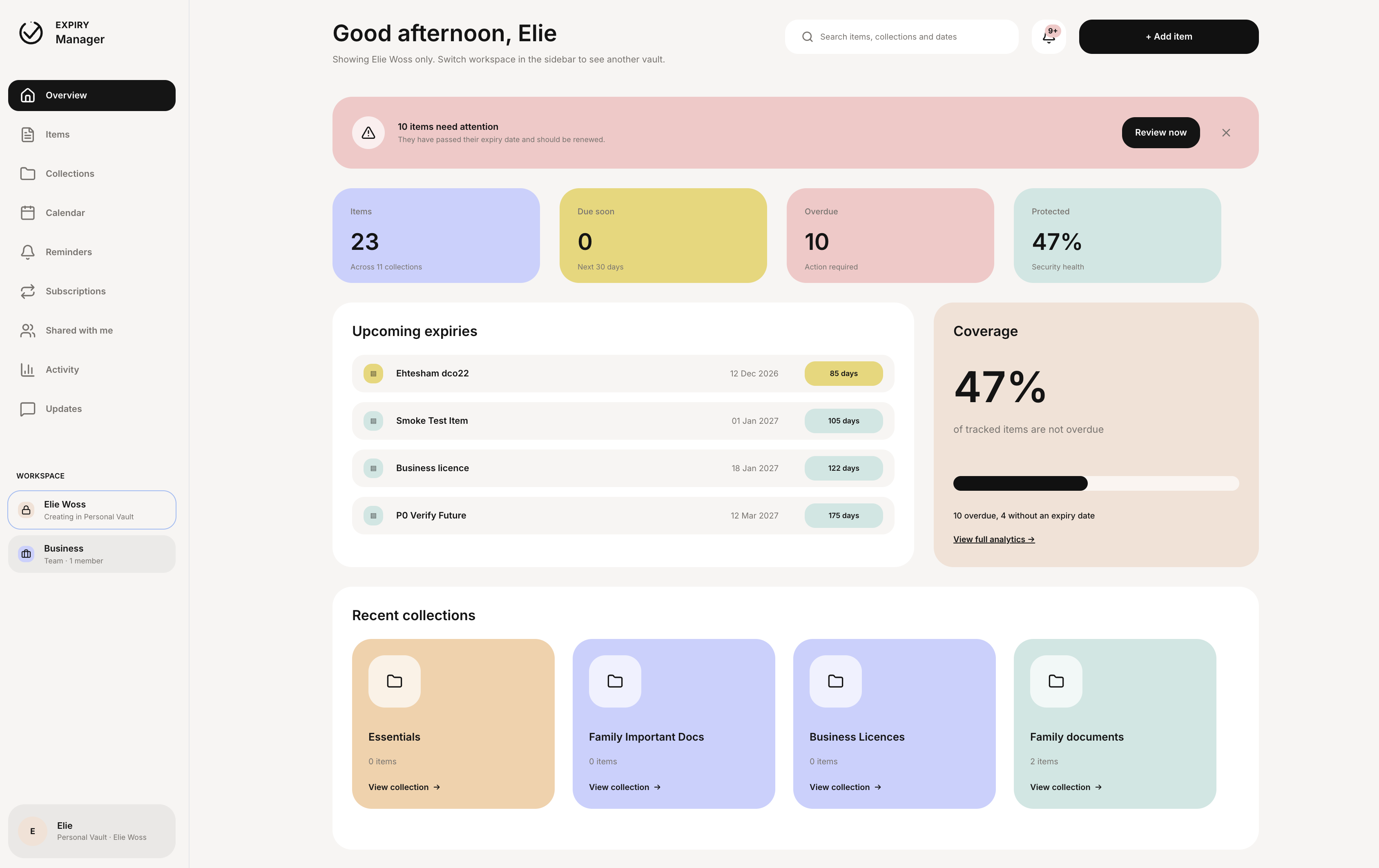 Expiry Manager